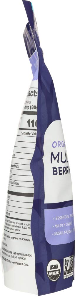 Organic Sun-Dried White Mulberries 8 oz Pack of 4 V67184