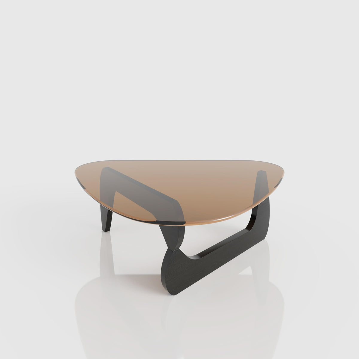 32" Black Tempered Glass Coffee Table P45079