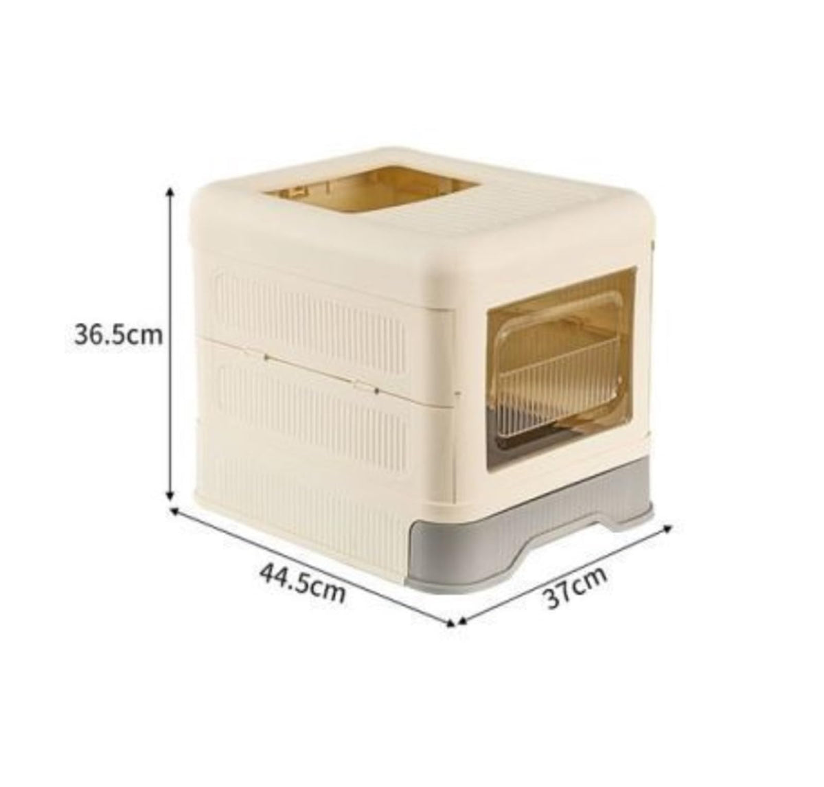 Fully Enclosed Cat Litter Box with Lid and Drawer H840