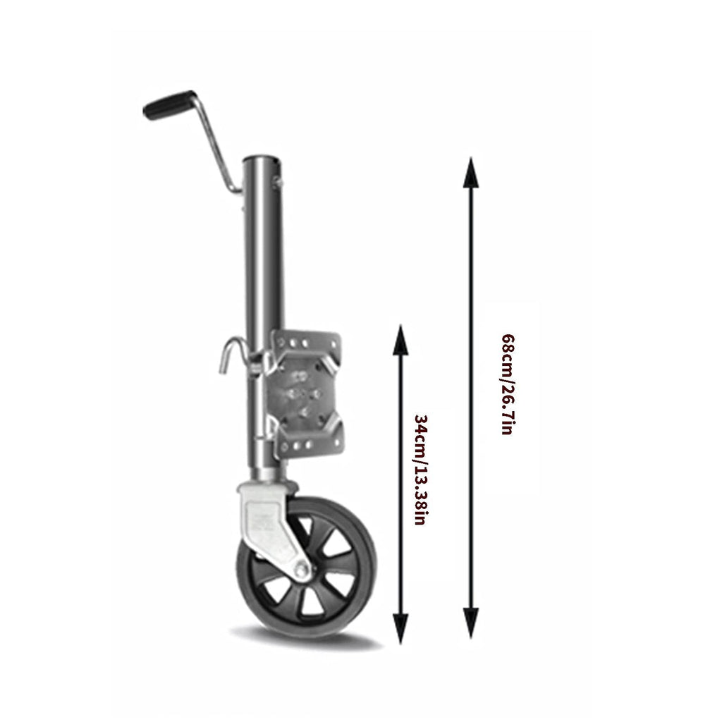 Bolt-On Swivel Trailer Jack with 8'' Wheel, 1500 lbs Capacity Y863329