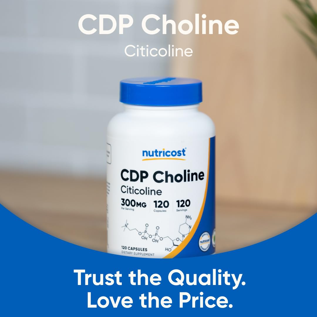 CDP Choline 300mg 120 Vegetarian Capsules A64663