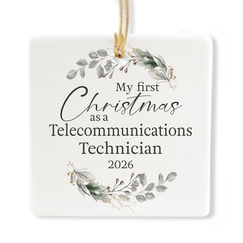Ceramic 3-inch Square Ornament W547