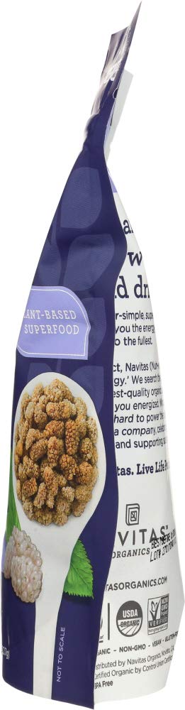 Organic Sun-Dried White Mulberries 8 oz Pack of 4 V67184