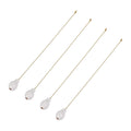 Wooden Gourd Shape Light Pull Chains 4Pcs 12 Inch J465