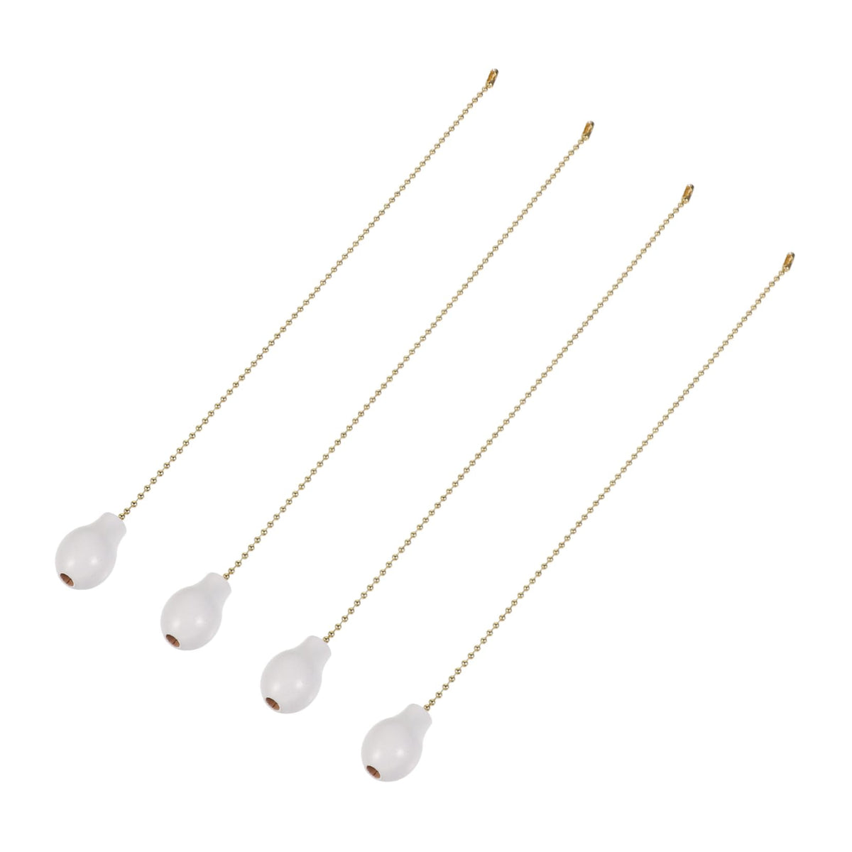 Wooden Gourd Shape Light Pull Chains 4Pcs 12 Inch J465