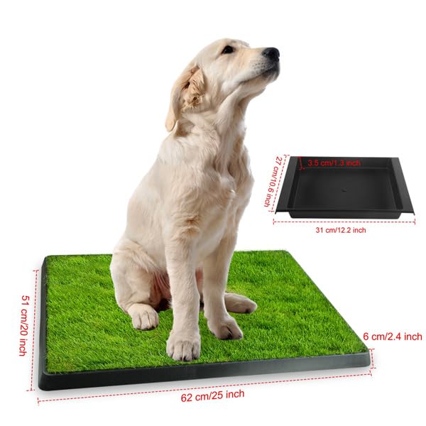 Dog Potty Tray with Artificial Grass O57496