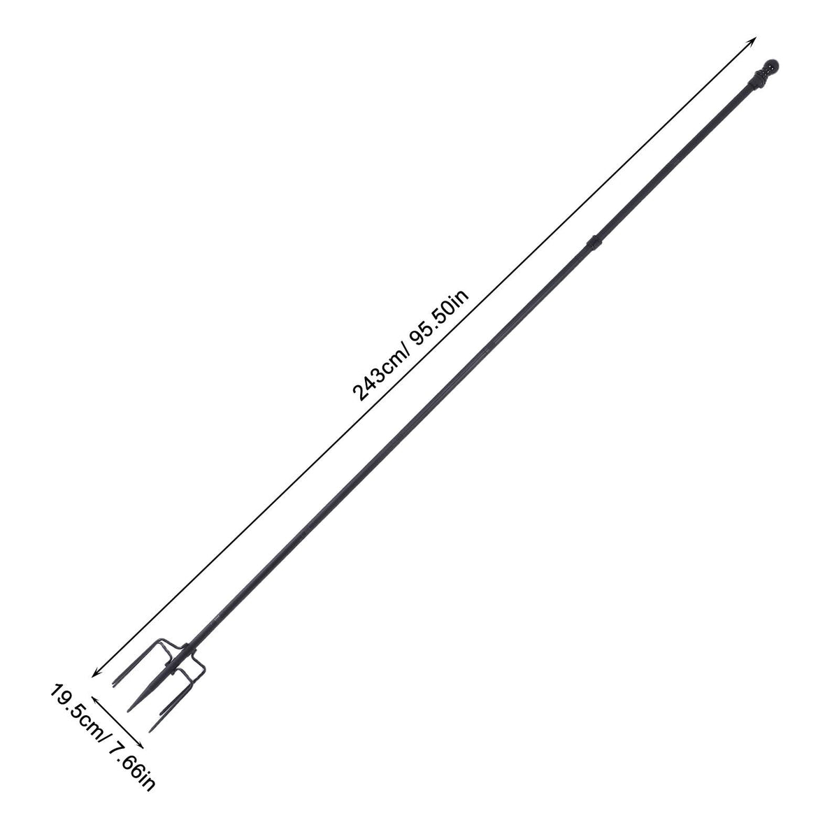 Stainless Steel Flag Pole Base with 5 Prongs V59815