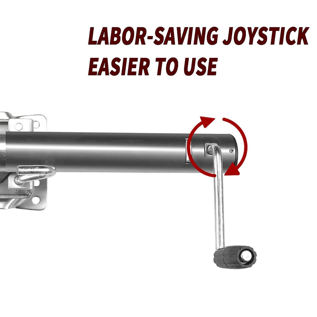 Bolt-On Swivel Trailer Jack with 8'' Wheel, 1500 lbs Capacity Y863329