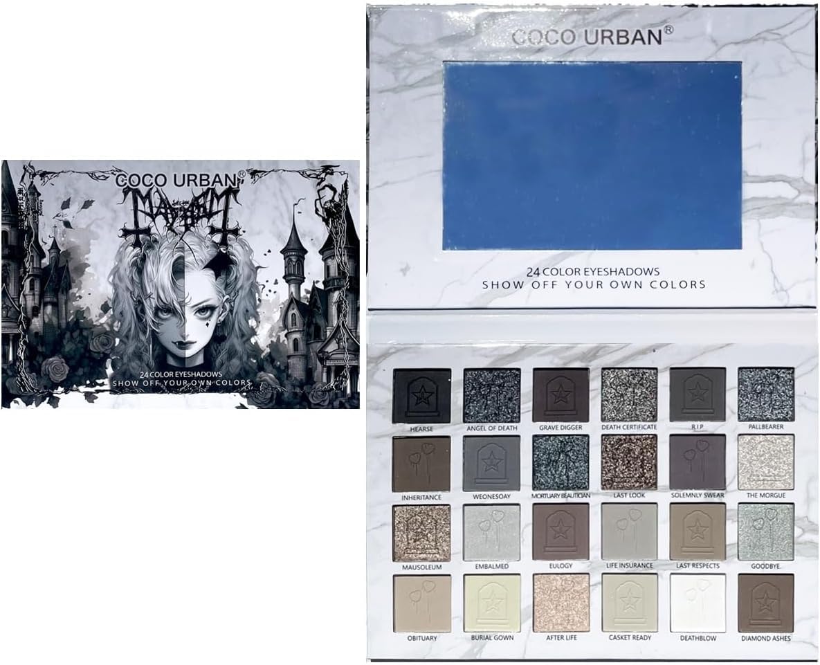 Black Grey Smokey Eyeshadow Palette H73983
