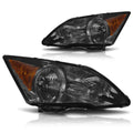 Headlights Assembly Pair of Replacement Headlamps with Amber Corner Z458536