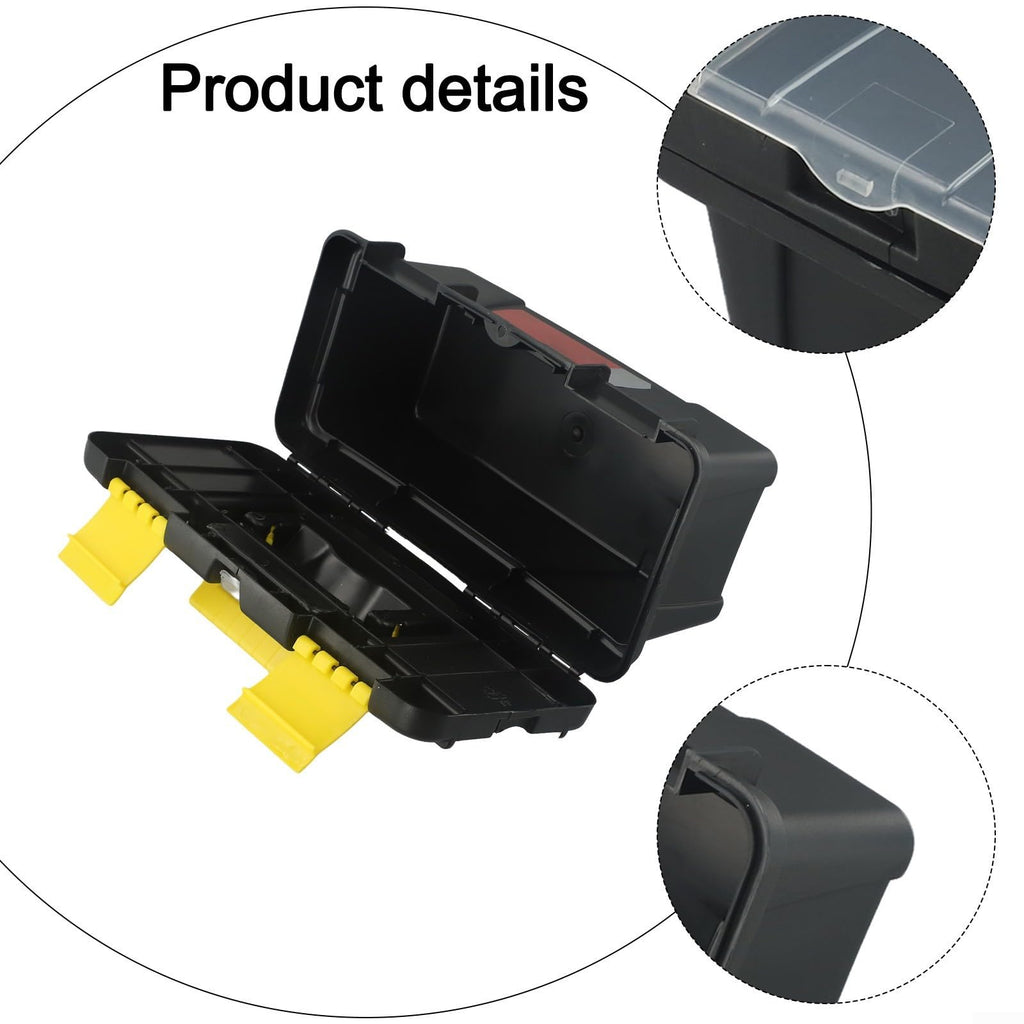 10 Inch Two-Layer Plastic Toolbox with Metal Hinges and Latching Lid A81308