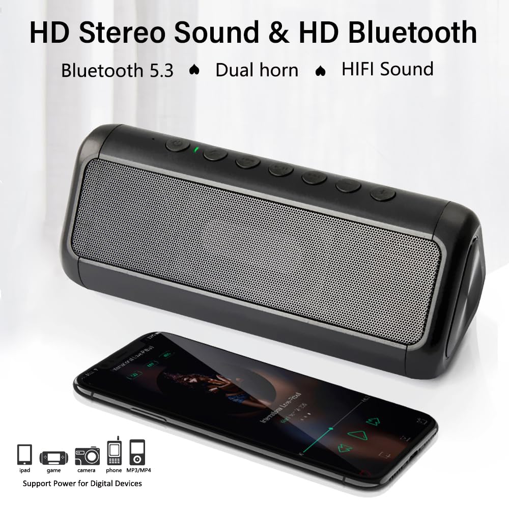 Portable Wireless Bluetooth Speaker with 50H Playtime L85063