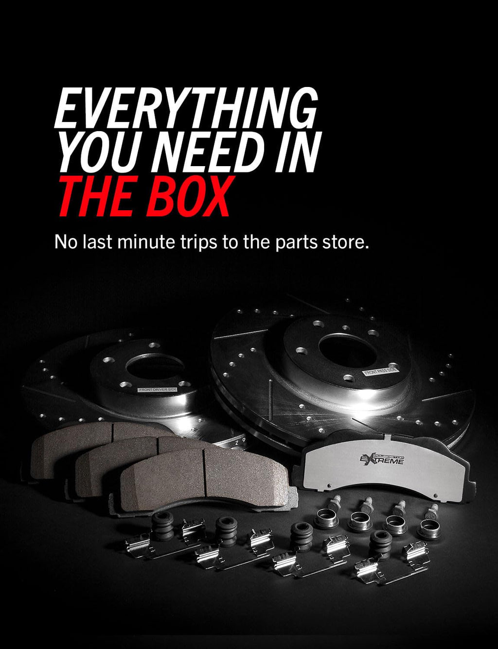 Front & Rear Brake Pad & Rotor Kit Z635