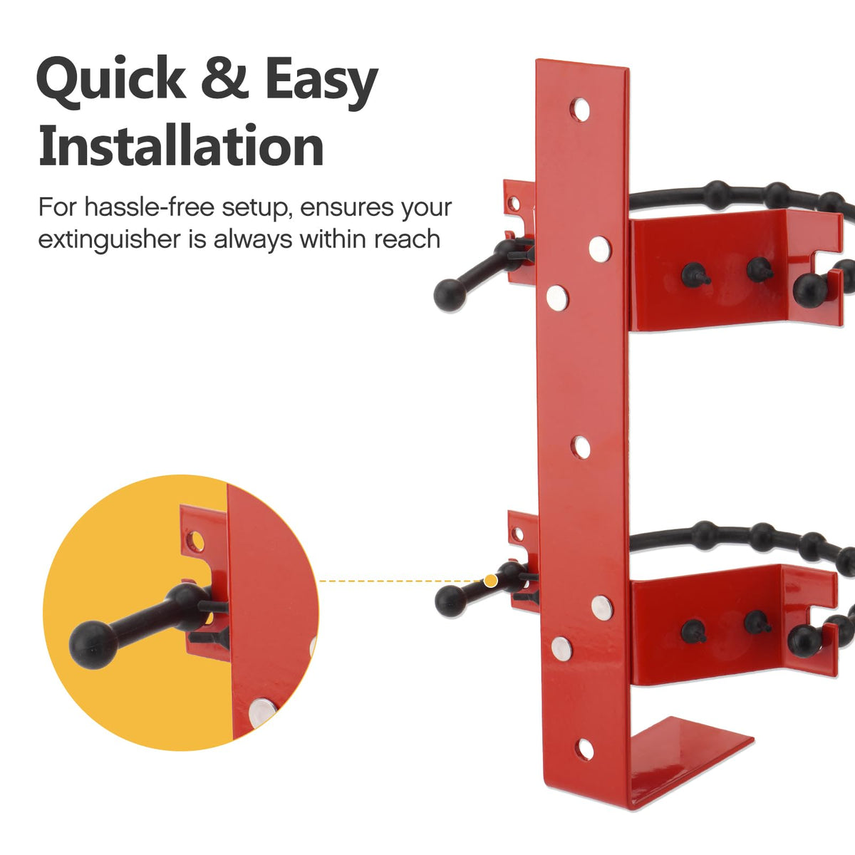 Fire Extinguisher Mount Bracket, 4pcs Z3685