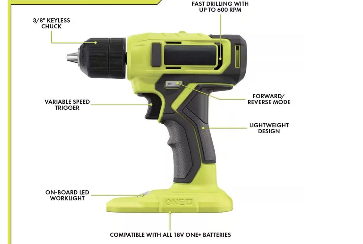 18V Cordless Combo Kit Multi-Tool 3/8" Drill Driver N406