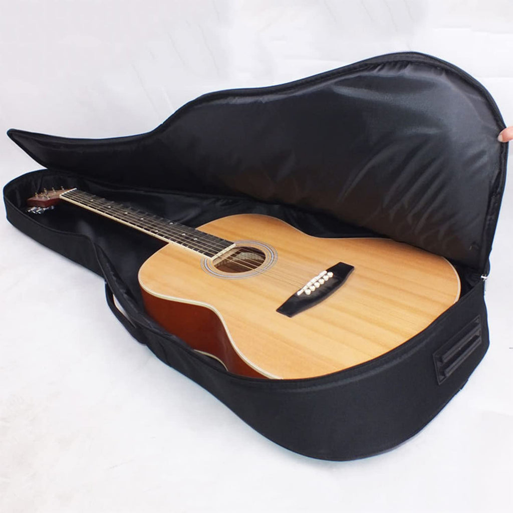 Black Acoustic Guitar Gig Bag with 0.35 Inch Foam Padding N60063