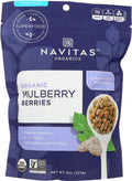 Organic Sun-Dried White Mulberries 8 oz Pack of 4 V67184