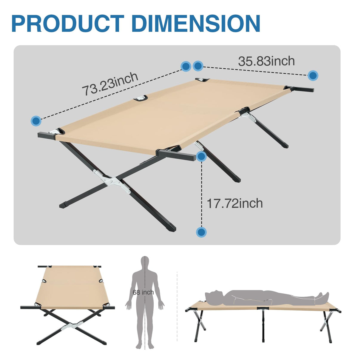Foldable Camping Cot S497
