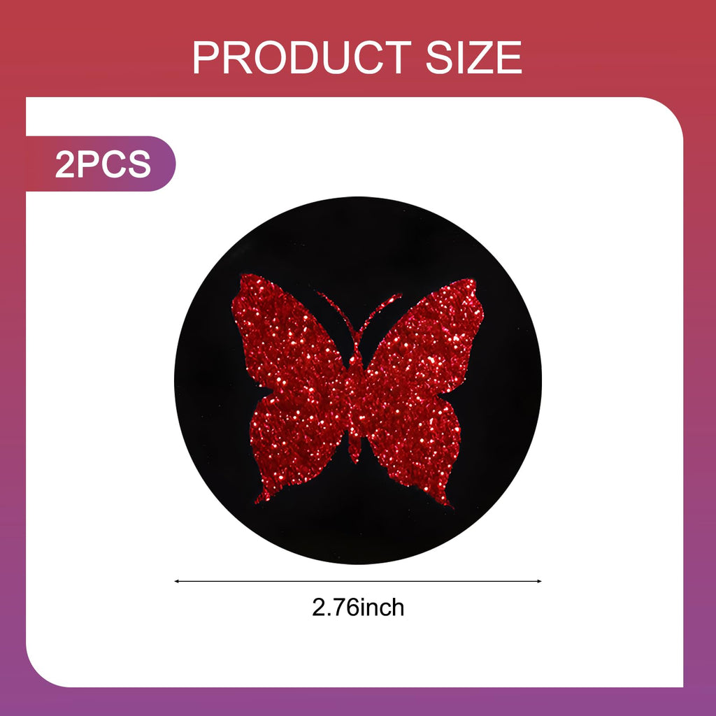 2 PCS Bling Rhinestone Non-Slip Car Coaster S83996