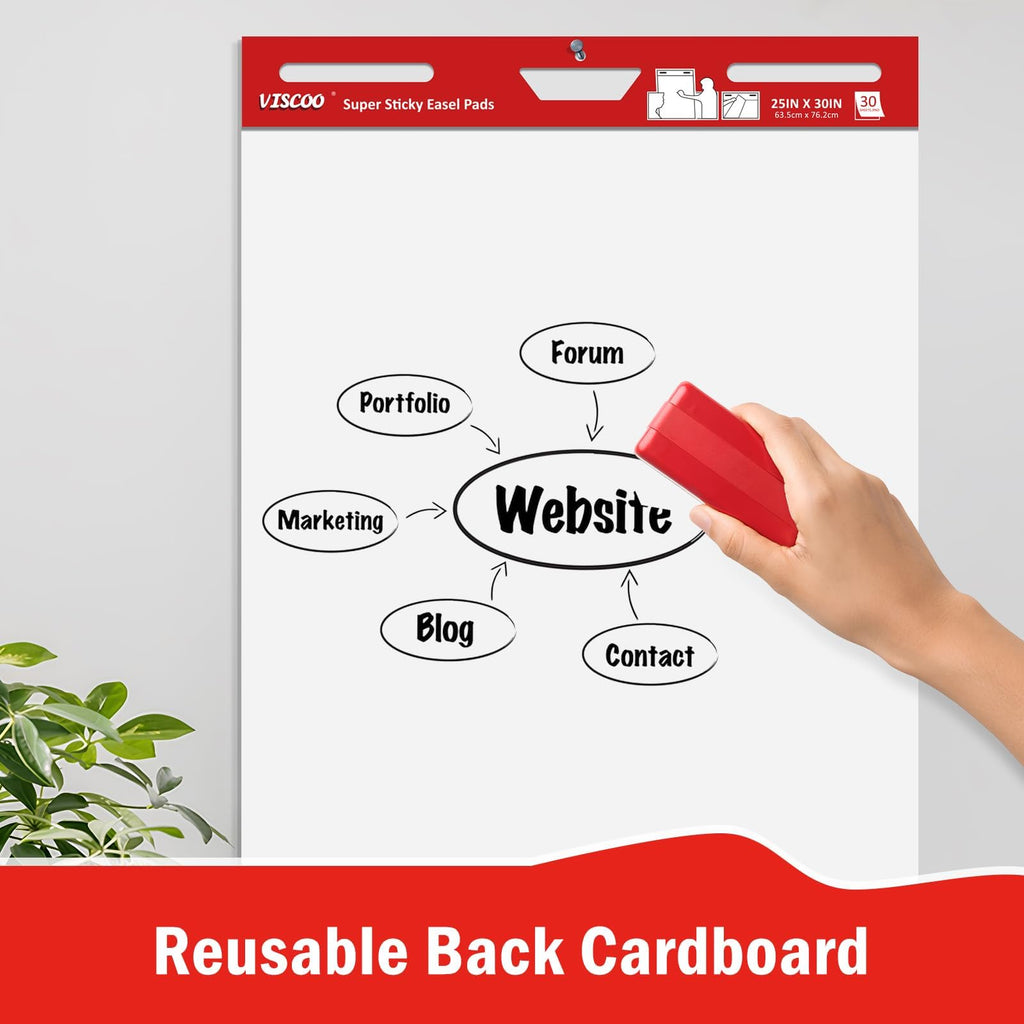 Thickened Sticky Easel Pad 25x30In 10 Pack R31741