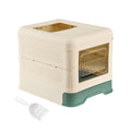 Fully Enclosed Cat Litter Box with Lid and Drawer F89308