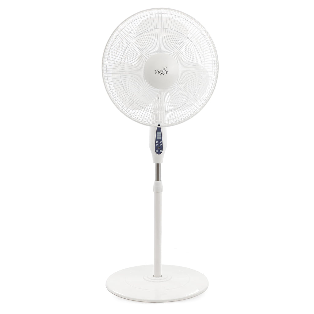 16 Inch 3 Speed Oscillating Stand Fan with Timer and Remote Control S9491