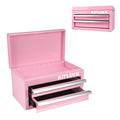 Pink 2-Drawer Metal Tool Box R7127