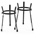 2 Pcs Black Adjustable Conga Drum Stand V97212