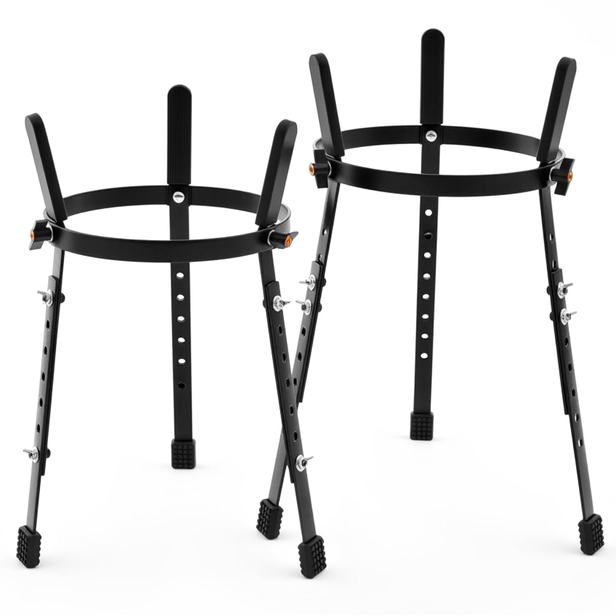 2 Pcs Black Adjustable Conga Drum Stand V97212