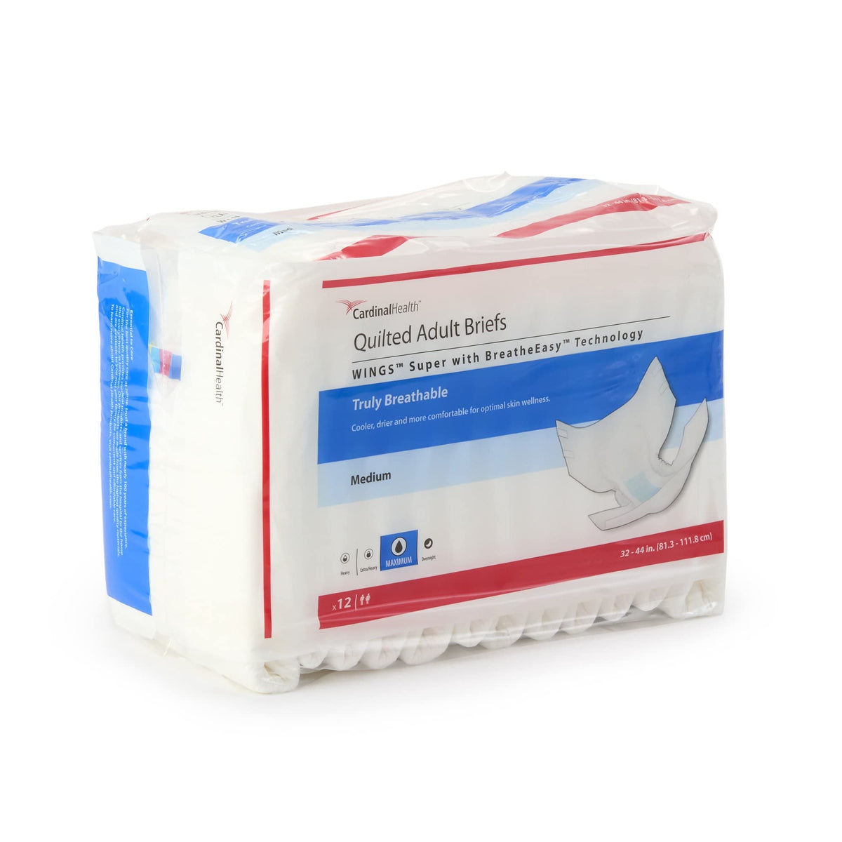 Adult Incontinence Brief M Heavy Absorbency Quilted 12 Ct F110