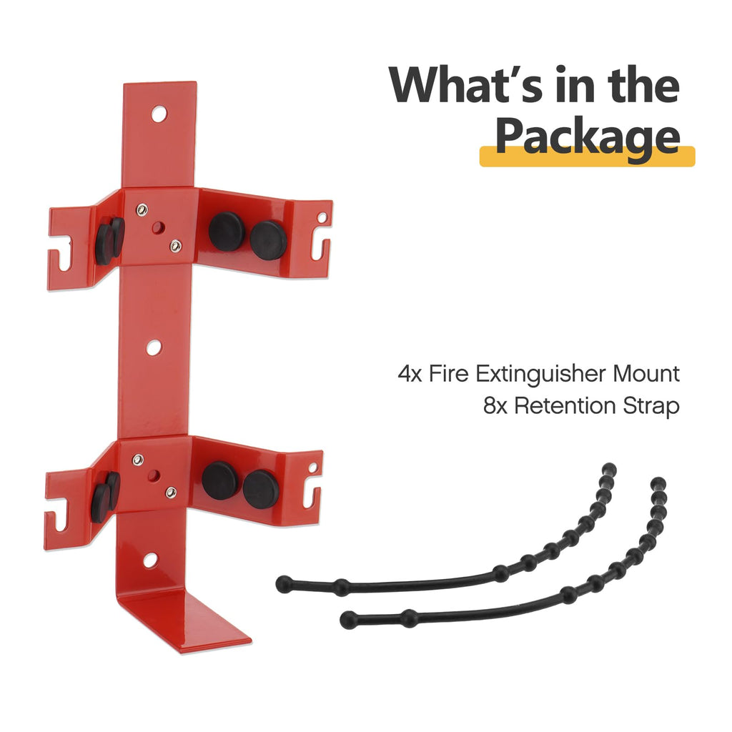 Fire Extinguisher Mount Bracket, 4pcs Z3685