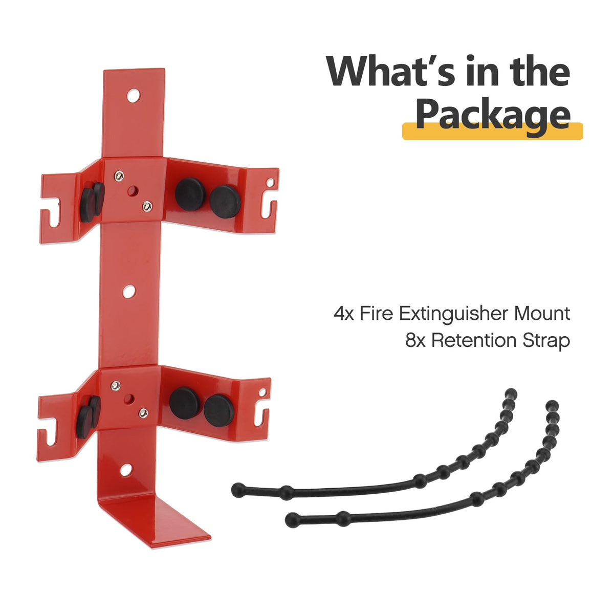 Fire Extinguisher Mount Bracket, 4pcs Z3685