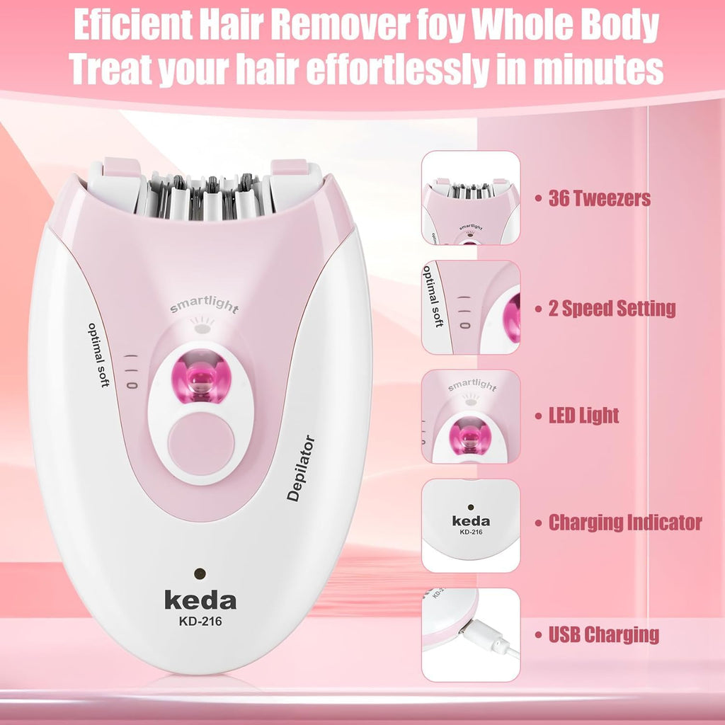 Rechargeable Epilator with LED Light M6123