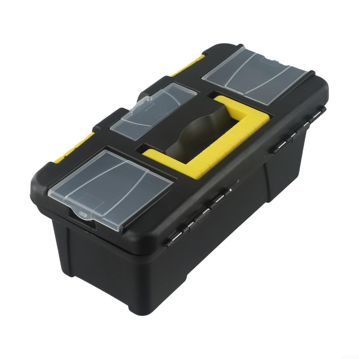 10 Inch Two-Layer Plastic Toolbox with Metal Hinges and Latching Lid A81308