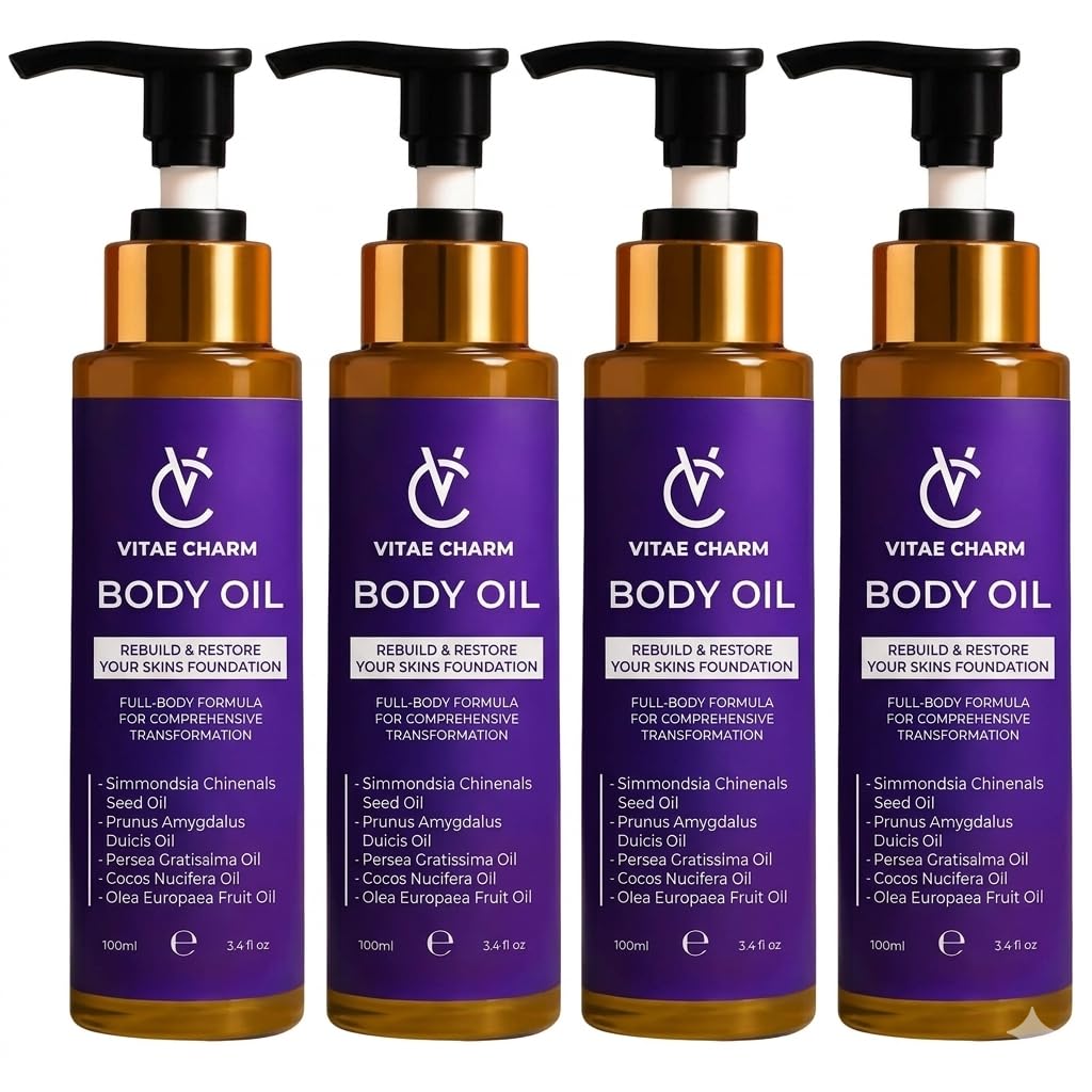 Body Oil 13.6 fl oz 4 Pack Q919869