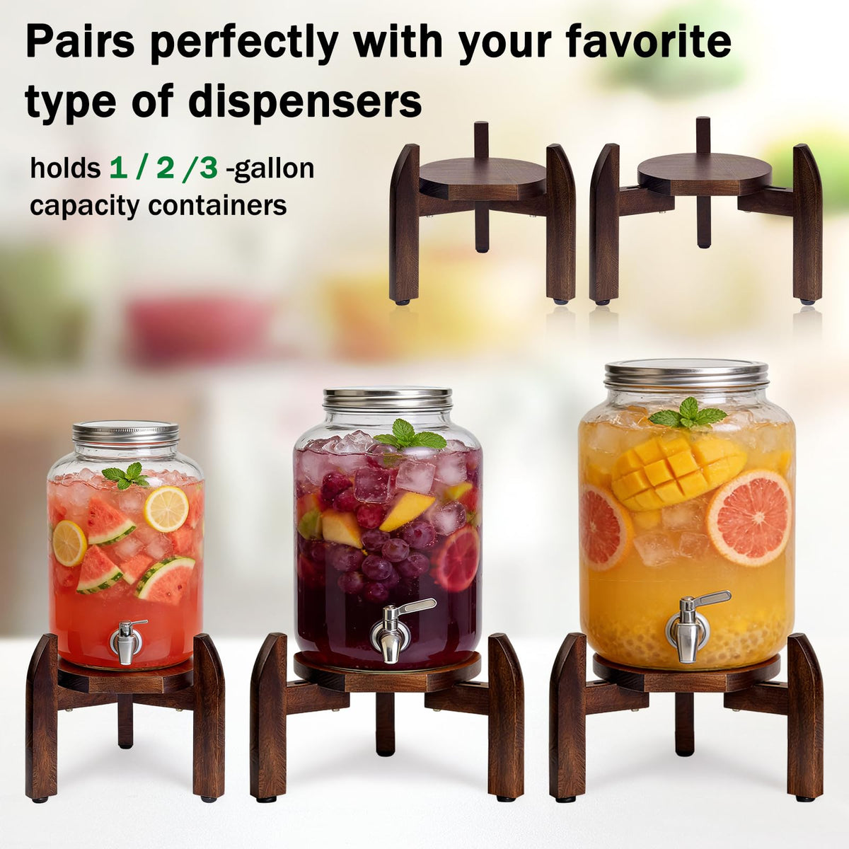 Adjustable 8-11.2 Inch Drink Dispenser Stand H290