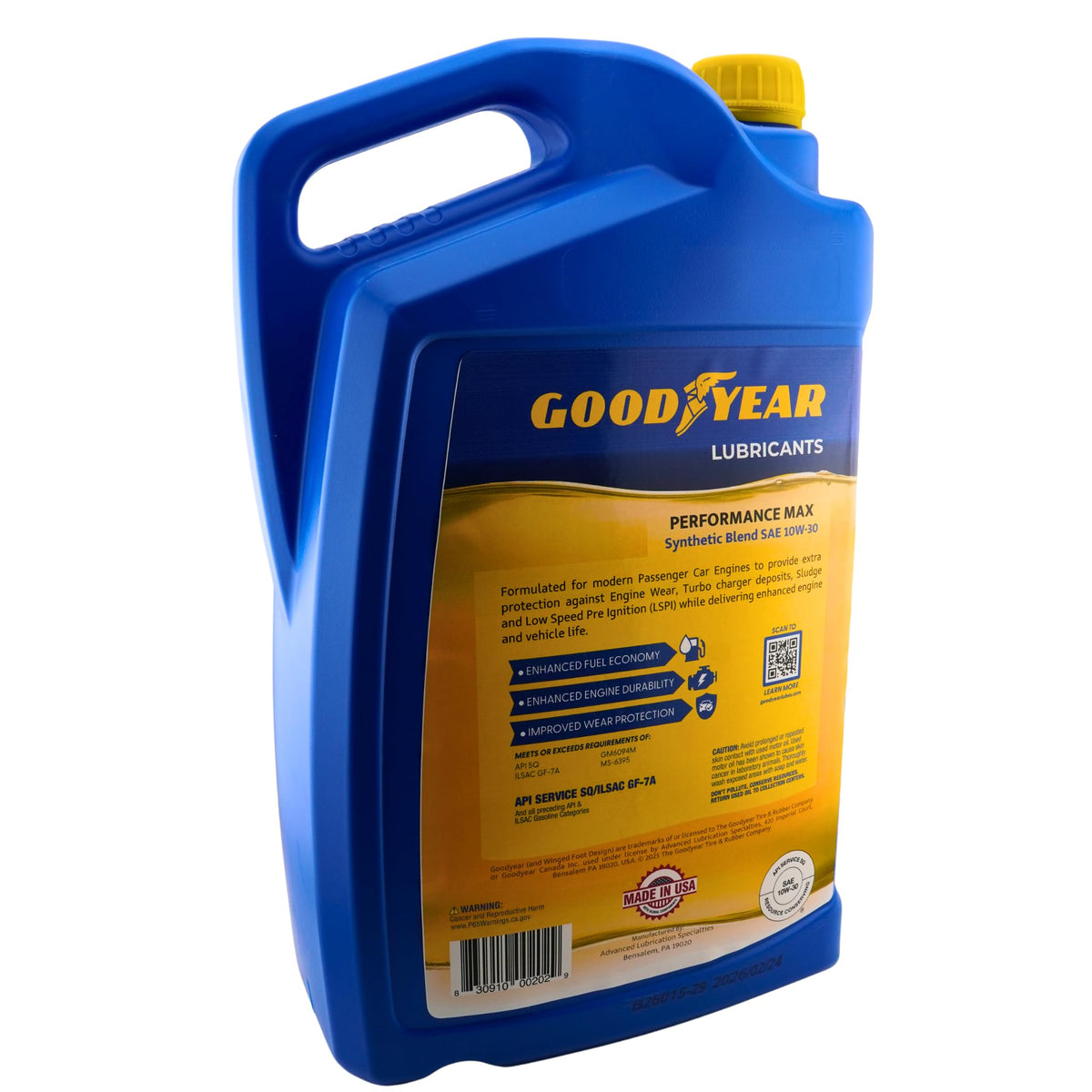 Synthetic Blend SAE 10W-30 Motor Oil 5 Quart K866