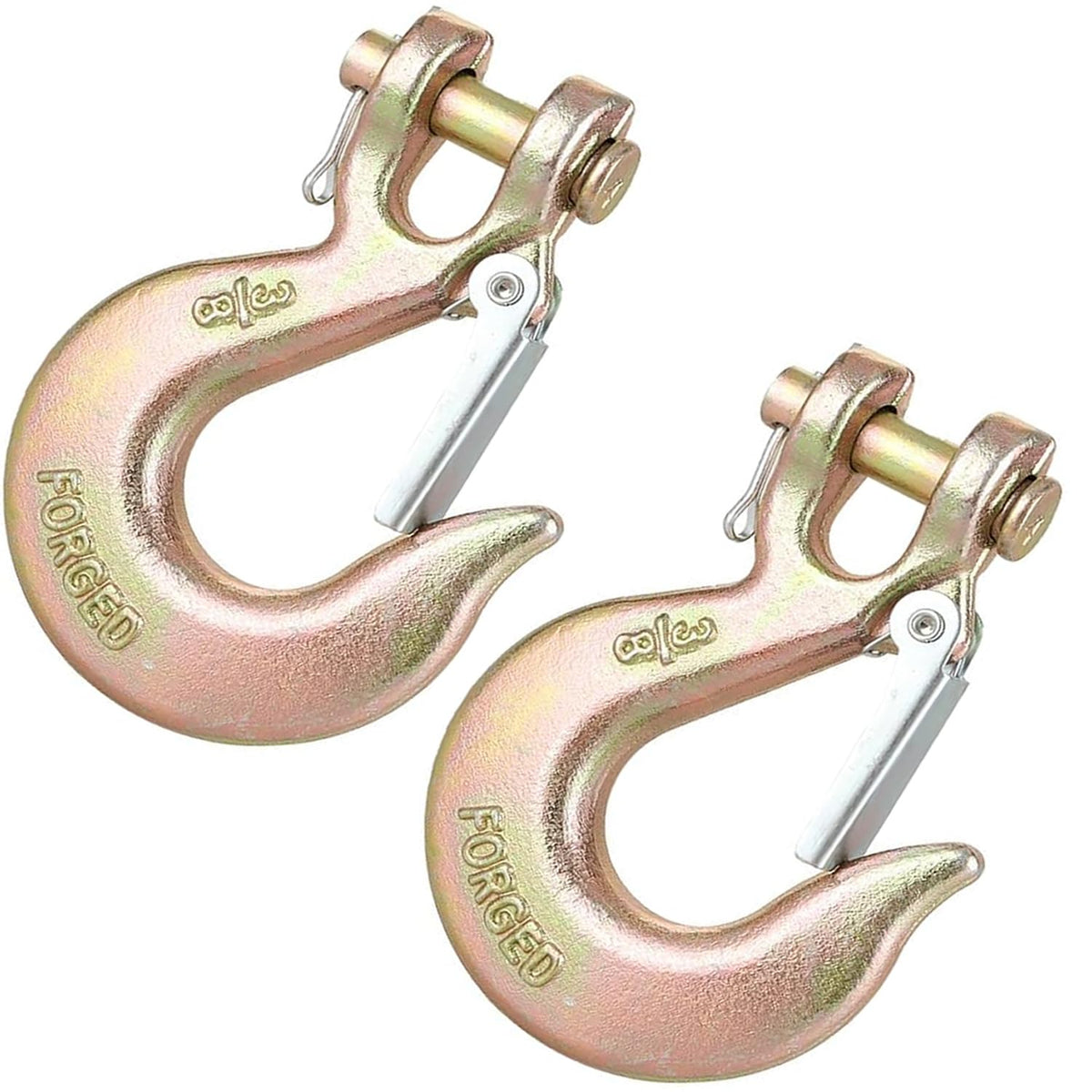 3/8 Inch Heavy Duty Forged Clevis Slip Hook with Safety Latch, 18,000 Lbs Capacity D360912
