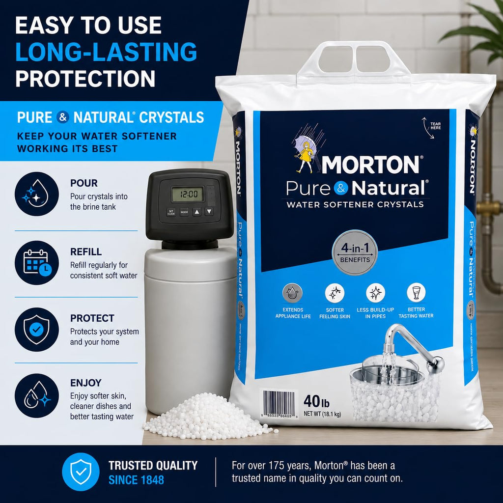 Pure and Natural Water Softener Crystals 40lbs H817349