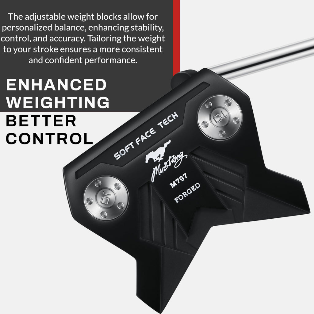 Forged Blade & Mallet Plumber's Neck Putter T194