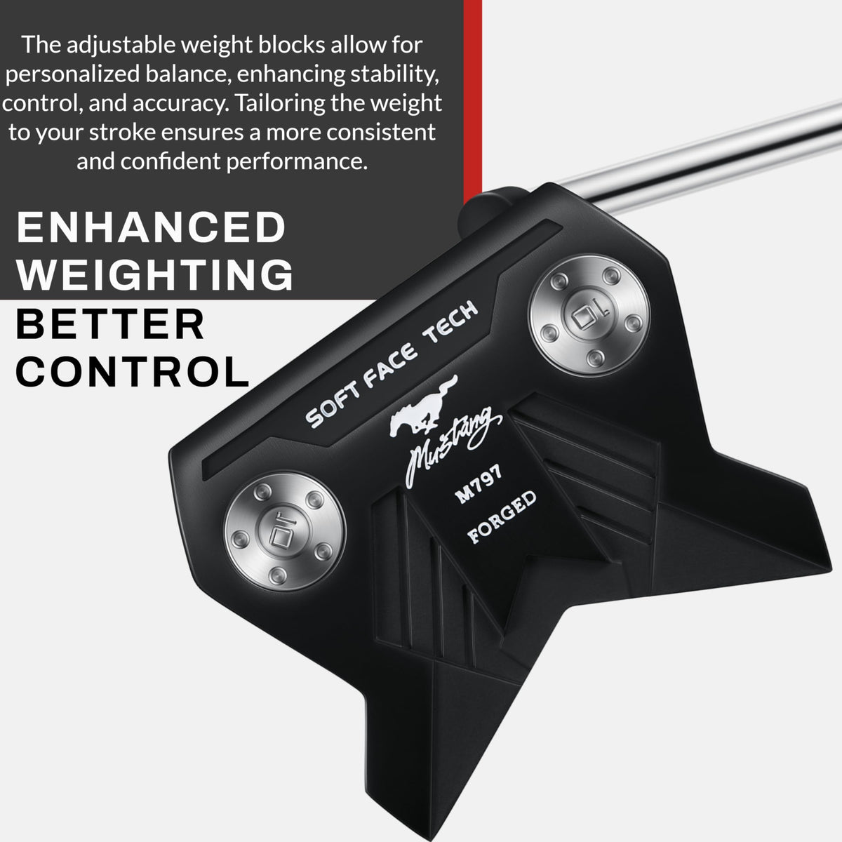 Forged Blade & Mallet Plumber's Neck Putter T194