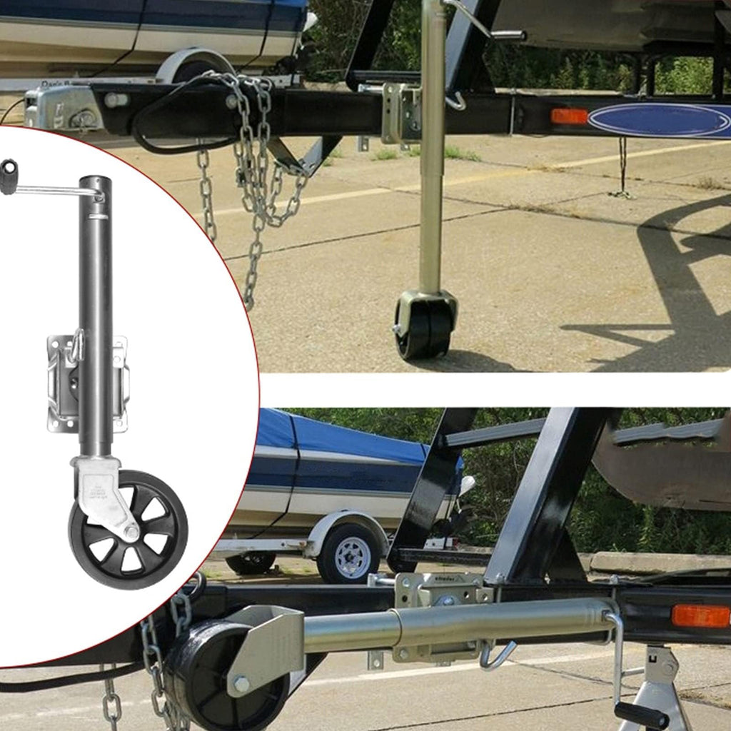 Bolt-On Swivel Trailer Jack with 8'' Wheel, 1500 lbs Capacity Y863329