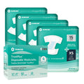 Adult Diapers XSmall 60 Count & Wet Wipes 200 Count V87986