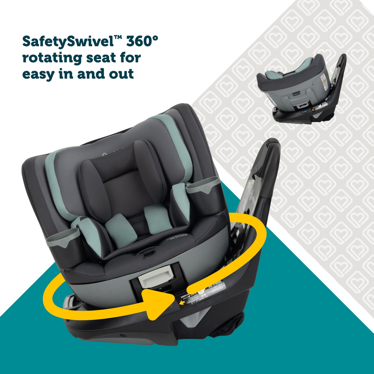360 Rotating Convertible Car Seat, 5-100 lbs R638