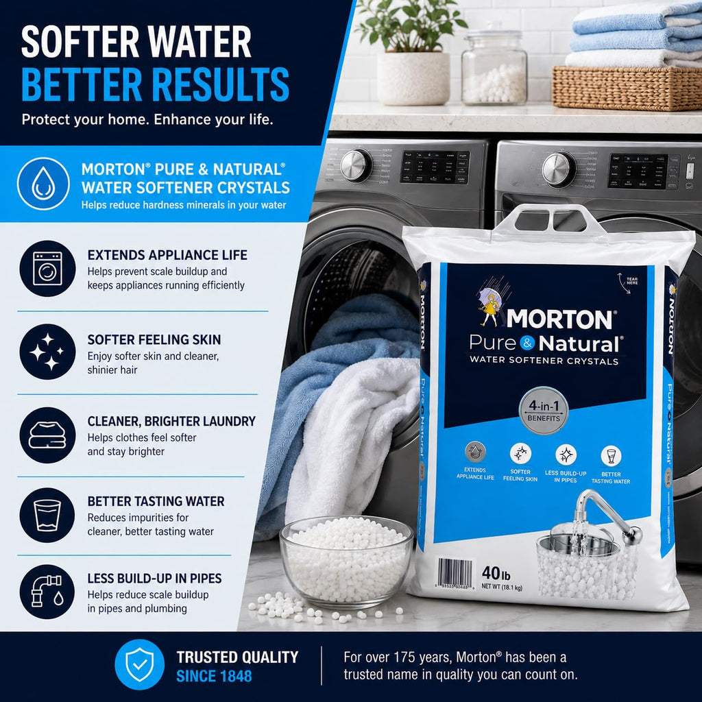 Pure and Natural Water Softener Crystals 40lbs H817349