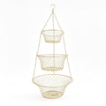 3-Tier Copper Hanging Basket W3117