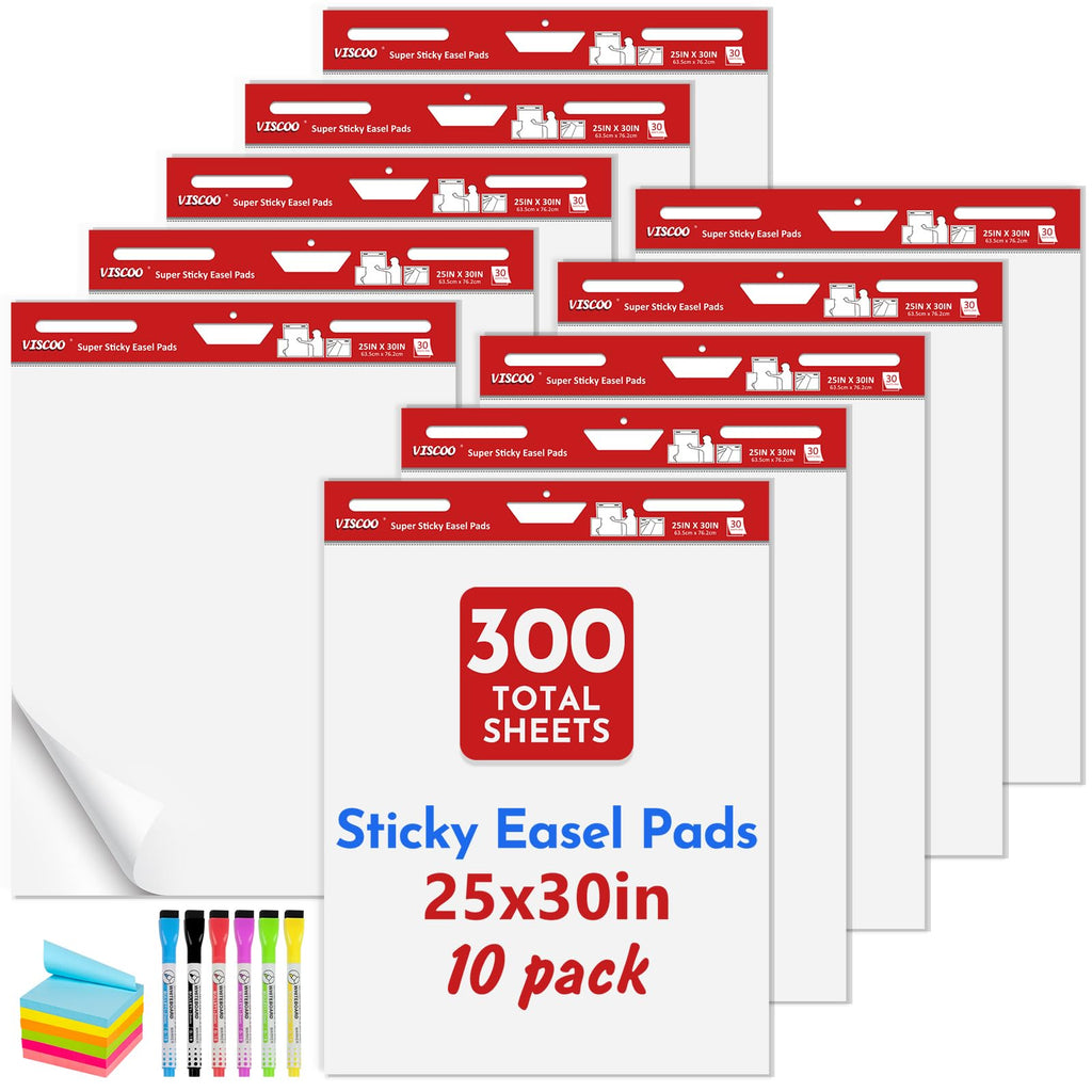 Thickened Sticky Easel Pad 25x30In 10 Pack R31741