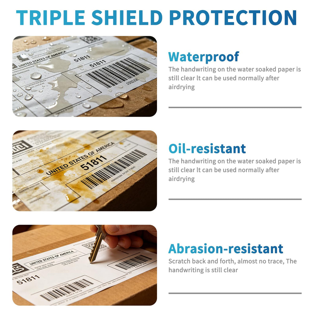 4 x 6 White Perforated Direct Thermal Labels, 1000 per Stack Y58743