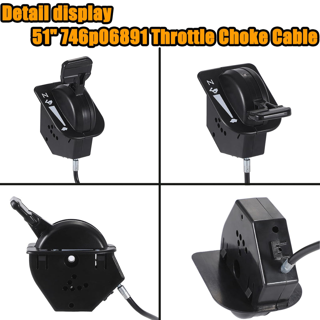 51" Throttle Choke Cable A742