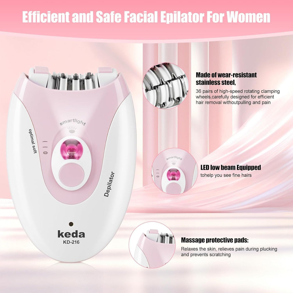 Rechargeable Epilator with LED Light M6123